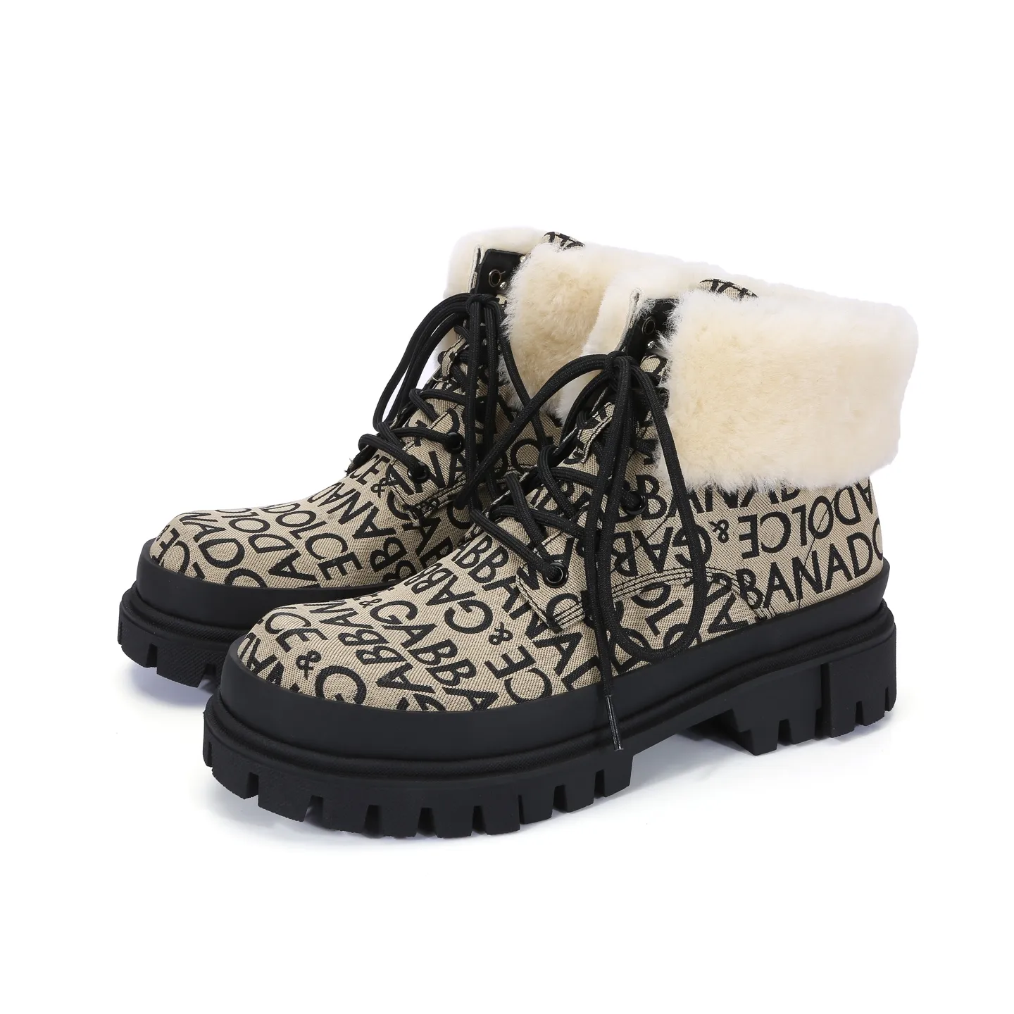 Men's men's shoes💰720💰Dolce & gabbana (DG) official website sync new style💥men's autumn and winter combat boots, warm wool lining: 1 exclusive mold opening ✅imported cowhide upper with wool lining🐑original private mold outsole✔️16-44 (38.45 custom-made, non-refundable)
